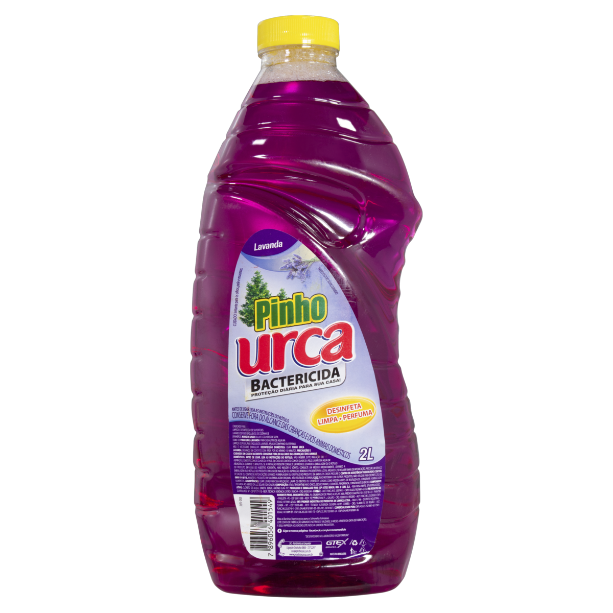 Desinfetante Multiuso Bactericida Lavanda Pinho Urca Frasco 2l