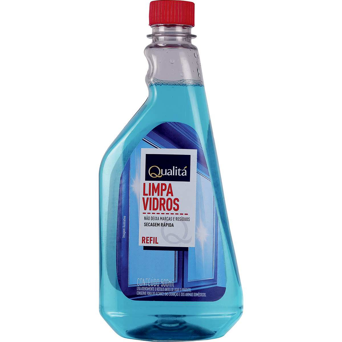 Limpa-Vidro Qualitá Frasco 500ml Refil