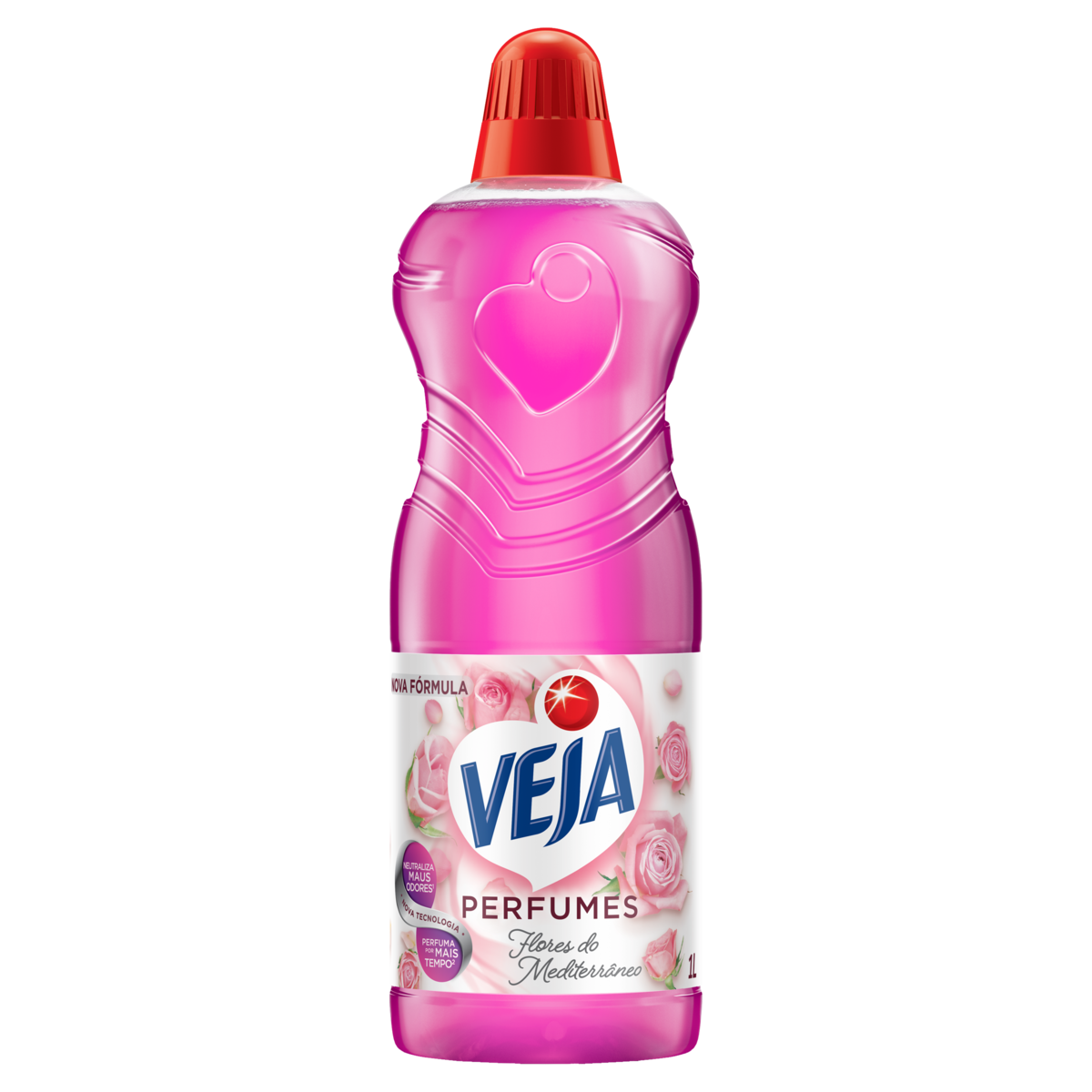 Limpador Perfumado Flores do Mediterrâneo Veja Perfumes Frasco 1l