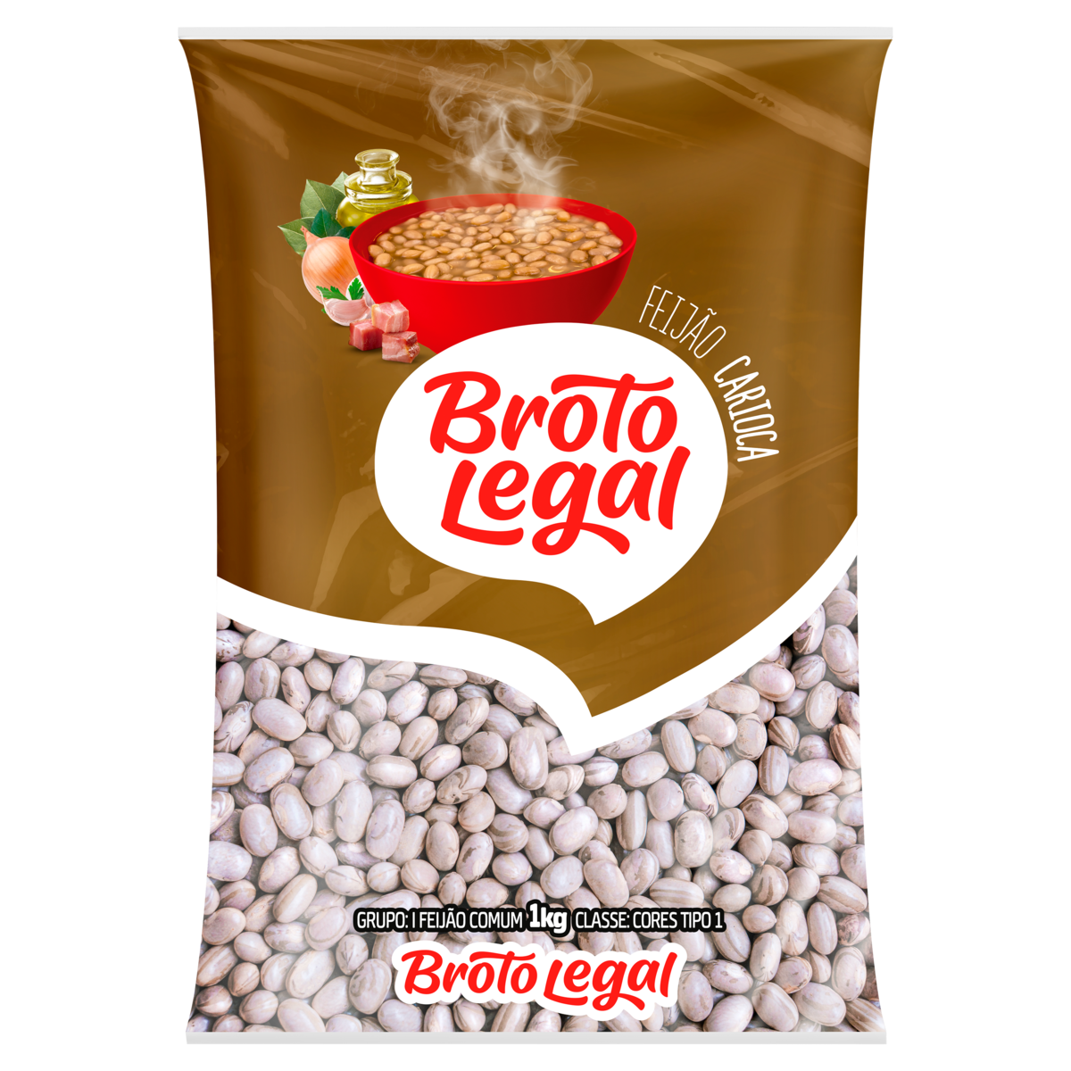 Feijão Carioca BROTO LEGAL Pacote 1kg