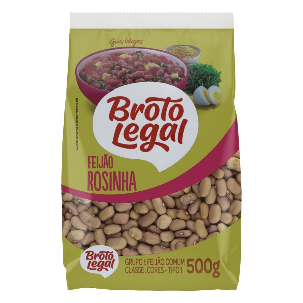 Feijão Rosinha Tipo 1 Broto Legal Pacote 500g