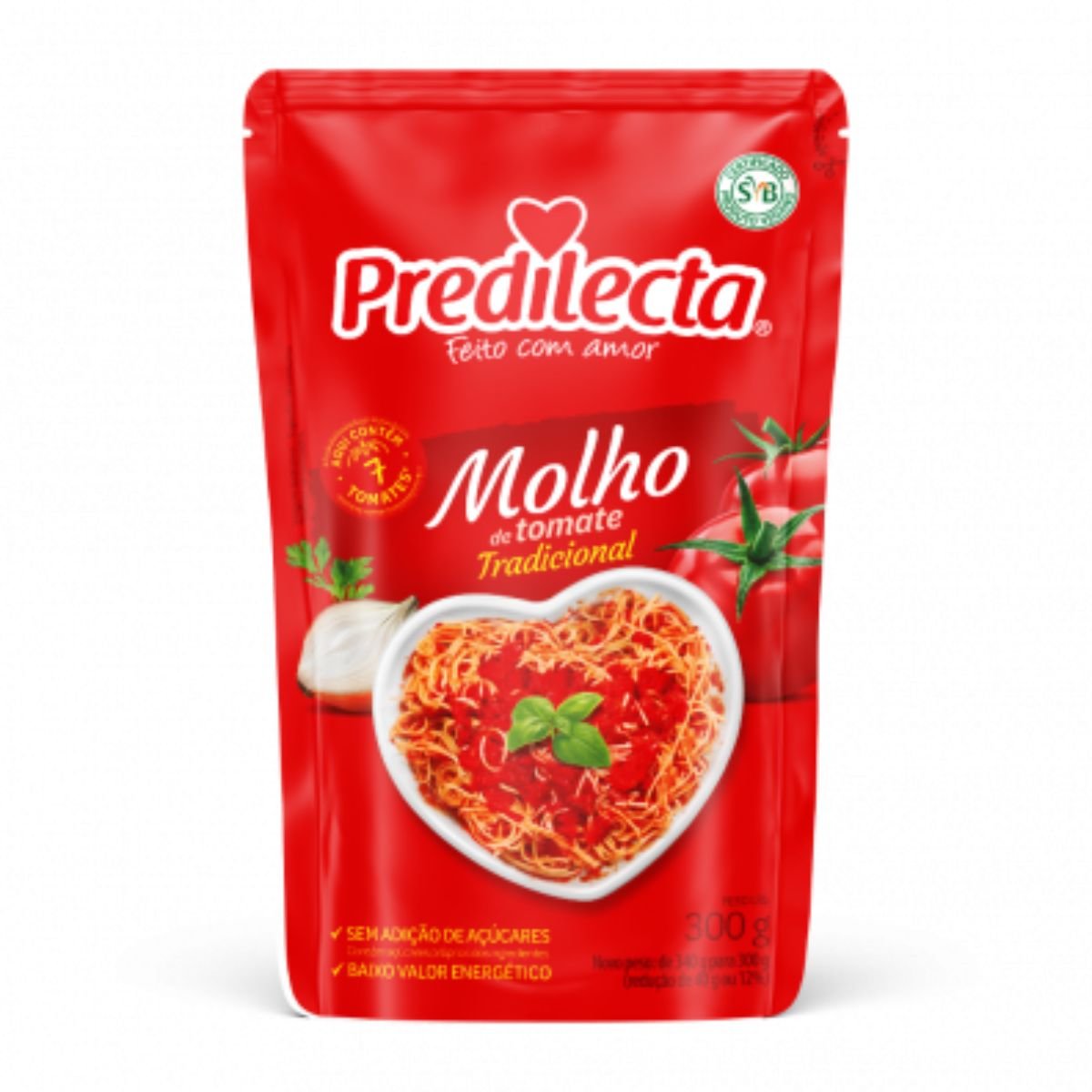 Molho de Tomate Tradicional Predilecta Sachê 300g