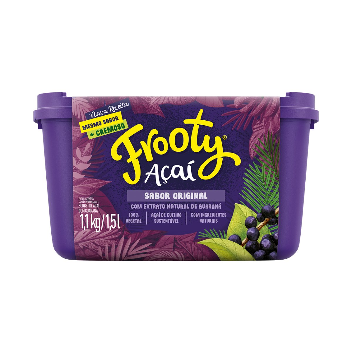 Sorbet Açaí Frooty Pote 1,5l