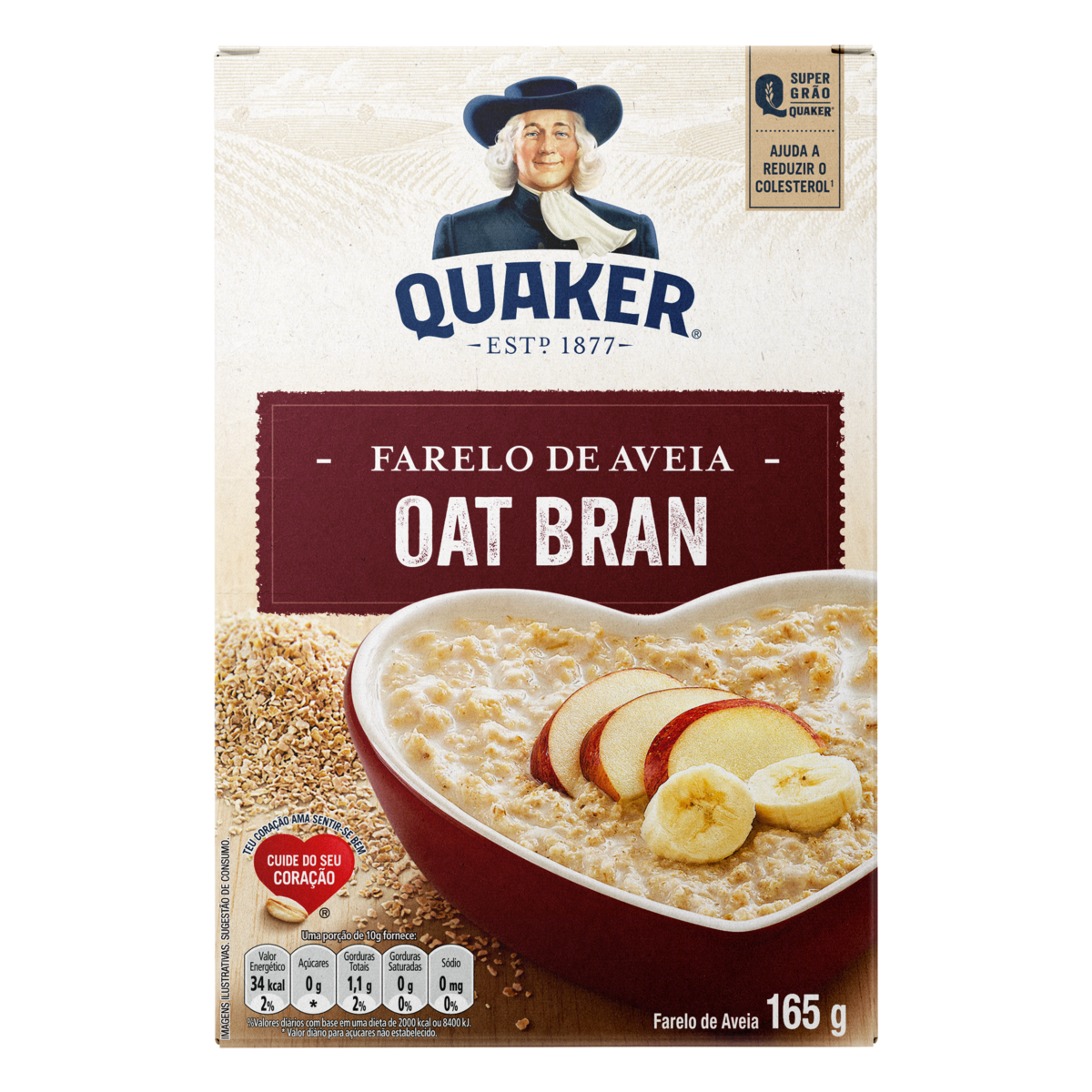 Farelo De Aveia Quaker Caixa 165G