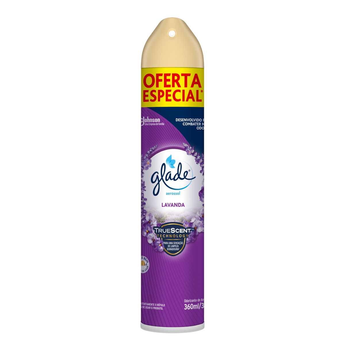 Odorizador de Ambiente Aerossol Lavanda Glade Frasco 360ml Spray Oferta Especial