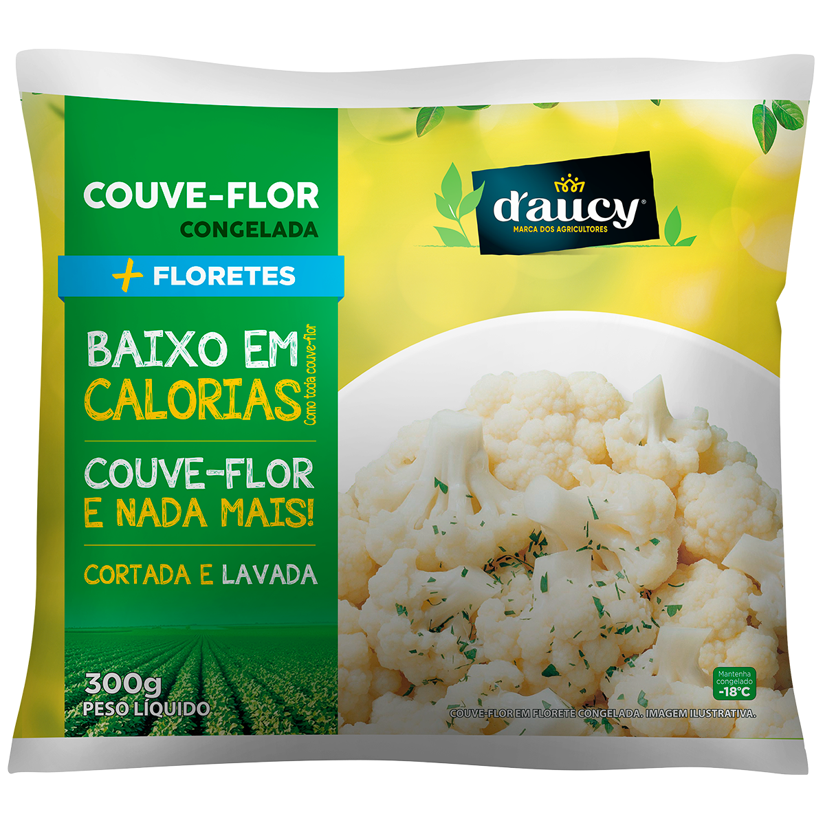 Couve Flor Florete Congelado DAUCY Pacote 300g