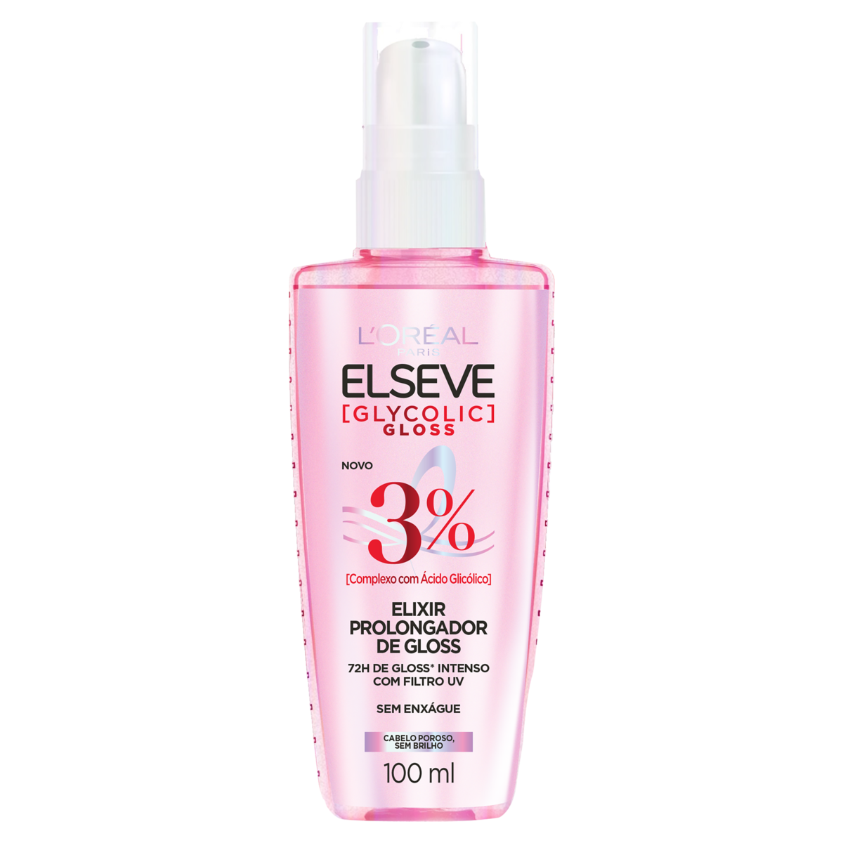 Elixir Prolongador Loréal Paris Elseve Glycolic Gloss Frasco 100ml