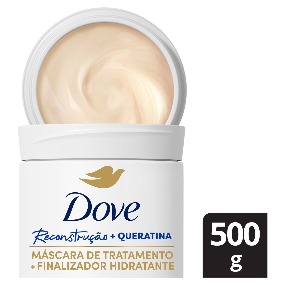 Máscara de Tratamento Dove Reconstrução + Queratina Pote 500g