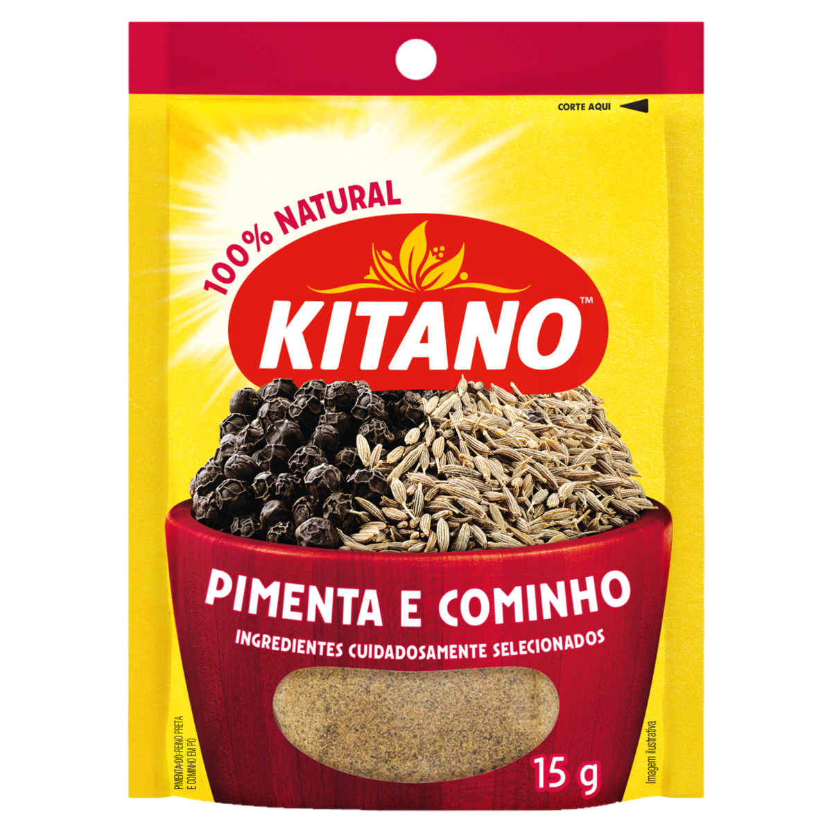 Pimenta e Cominho Kitano Pacote 15g