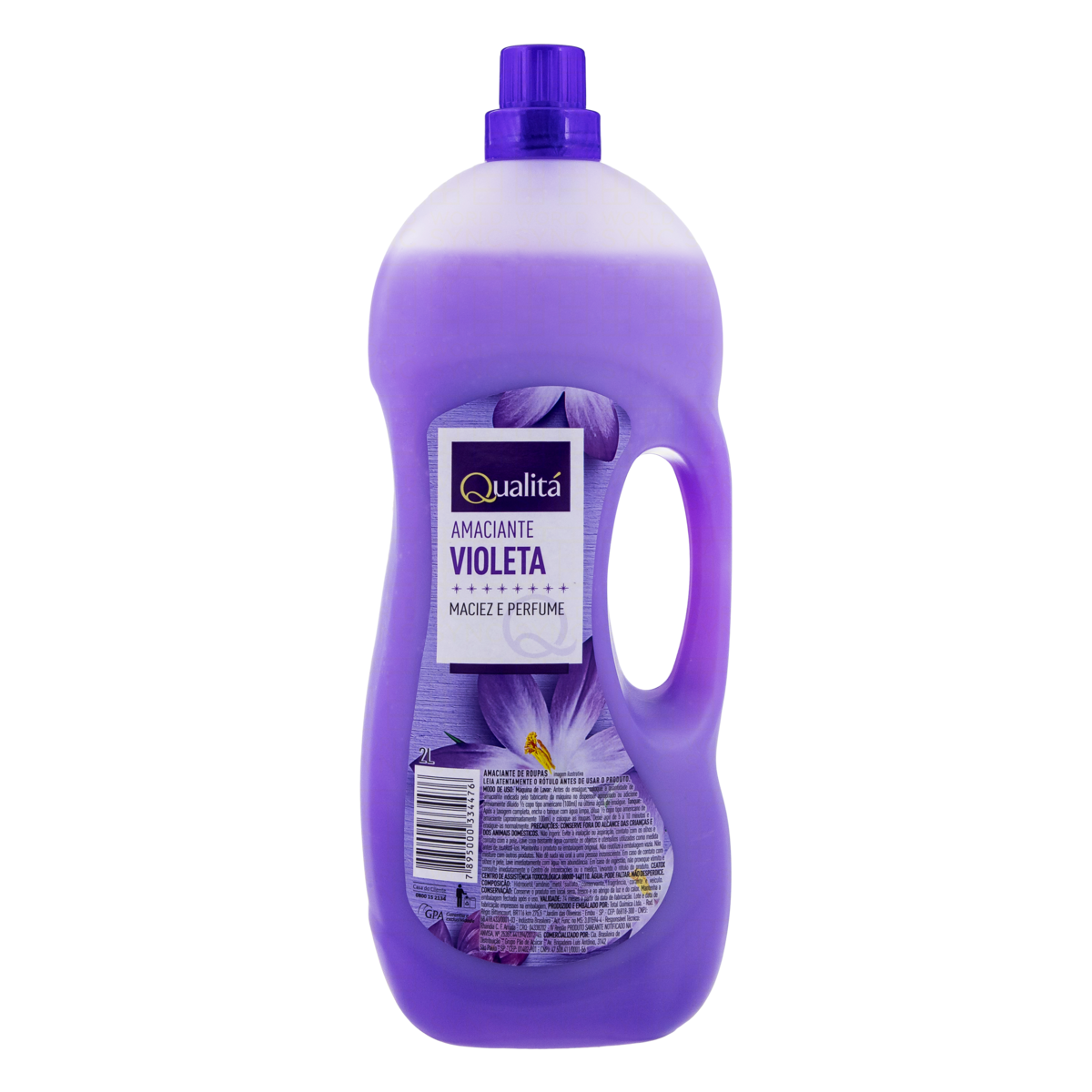 Amaciante de Roupa Diluído Violeta Qualitá Frasco 2l