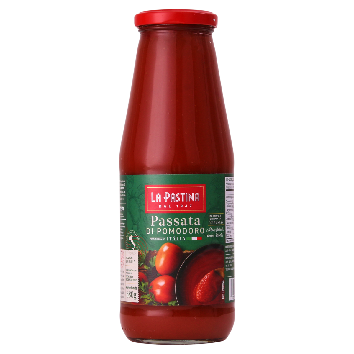 Molho de Tomate Passata La Pastina Vidro 680g