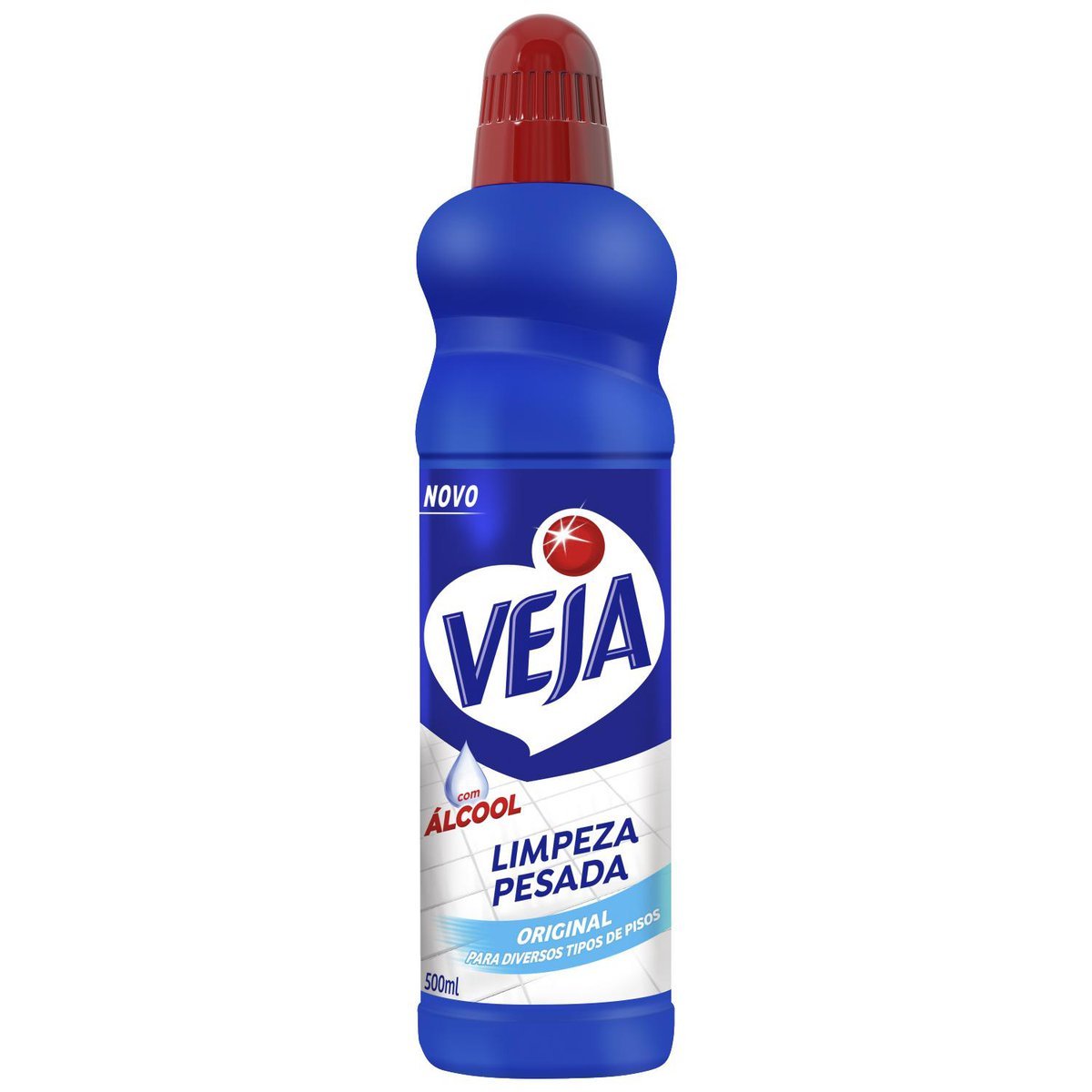 Limpador Limpeza Pesada com Álcool Original Veja Frasco 500ml
