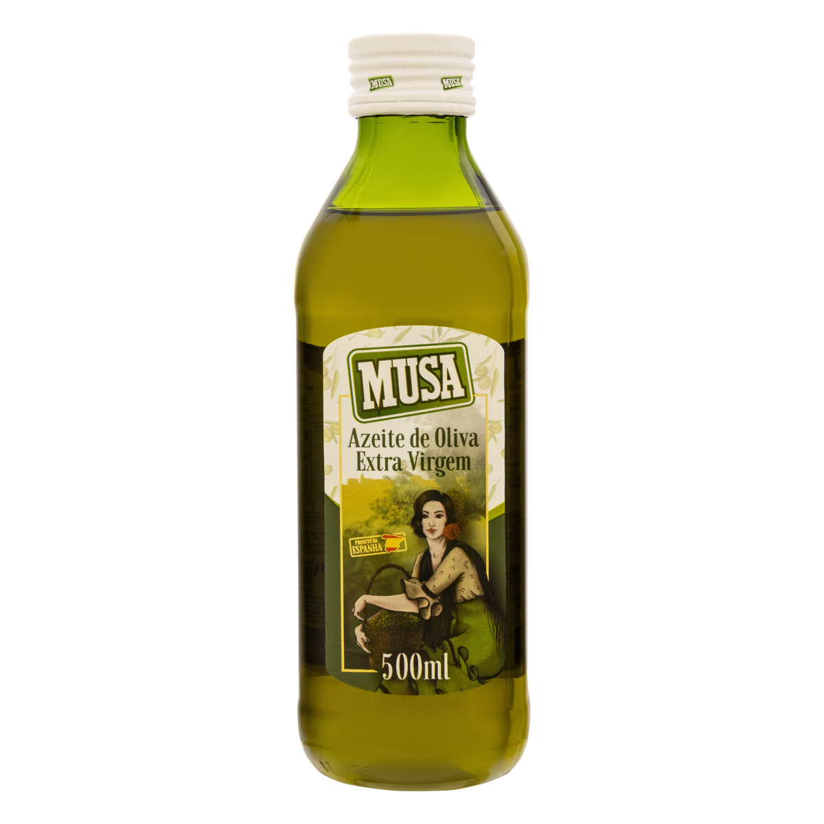Azeite de Oliva Extra Virgem Espanhol Musa Vidro 500ml