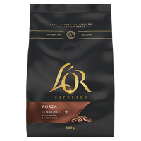 Café Torrado em Grãos Espresso Forza Lor Gourmet Pacote 500g