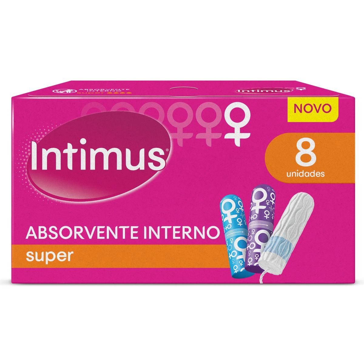 Absorvente sem Abas Extra Suave Intimus Tripla Proteção Pacote 8 Unidades