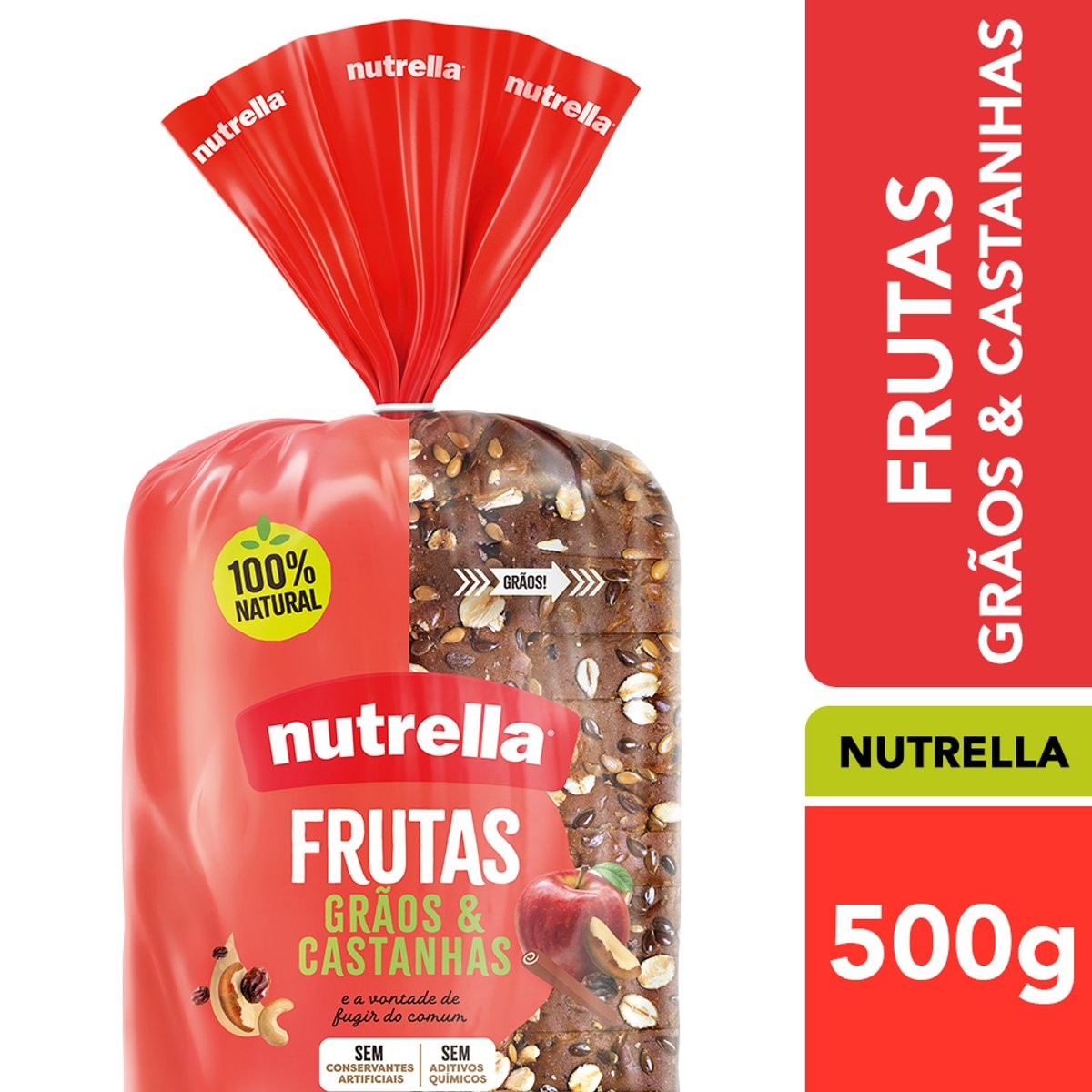 Pão de Forma Nutrella Supreme Frutas 550g