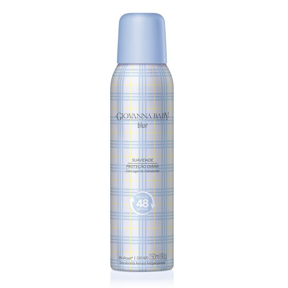 Desodorante Aerossol Antiperspirante Blue Giovanna Baby 150ml Spray