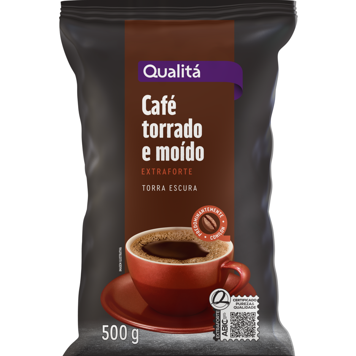 Café Torrado e Moído Extraforte Qualitá Pacote 500g