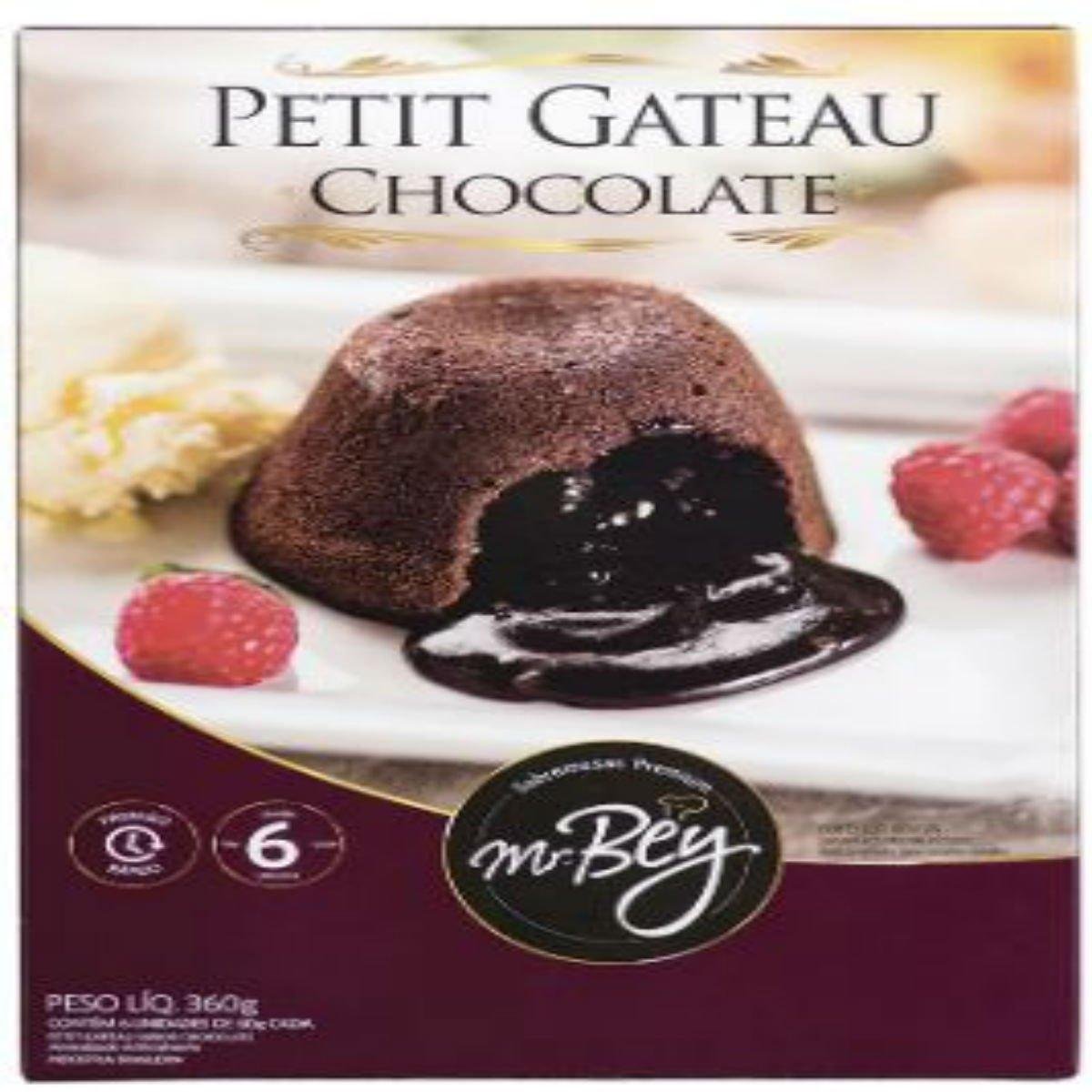 Petit Gâteau Congelado Chocolate Perfetto Perfetteria Caixa 540g 6 Unidades