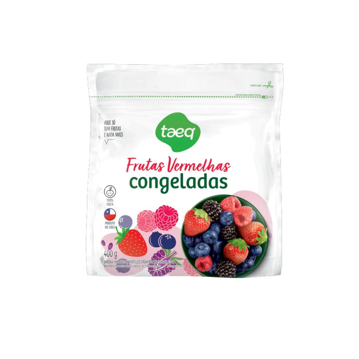 Mix de Frutas Vermelhas Congelada TAEQ Pacote 400g