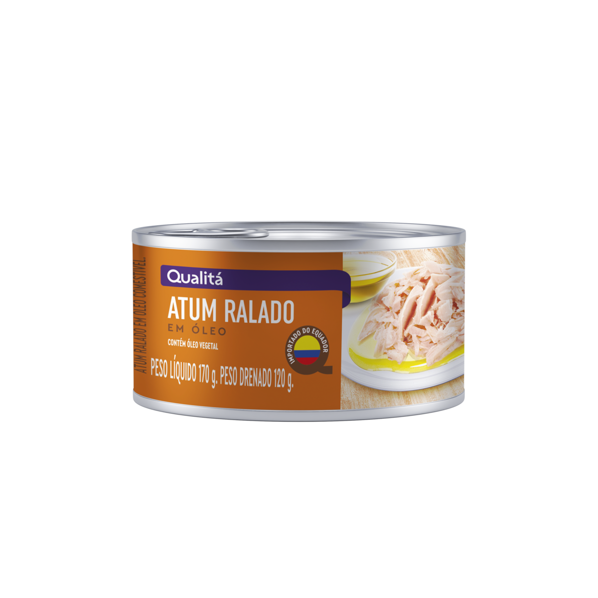 Atum Ralado ao Natural Qualitá Lata 170g