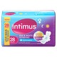 Absorvente com Abas Dia e Noite Ultrafino Extra Suave Intimus Pacote 28 Unidades Leve Mais Pague Menos