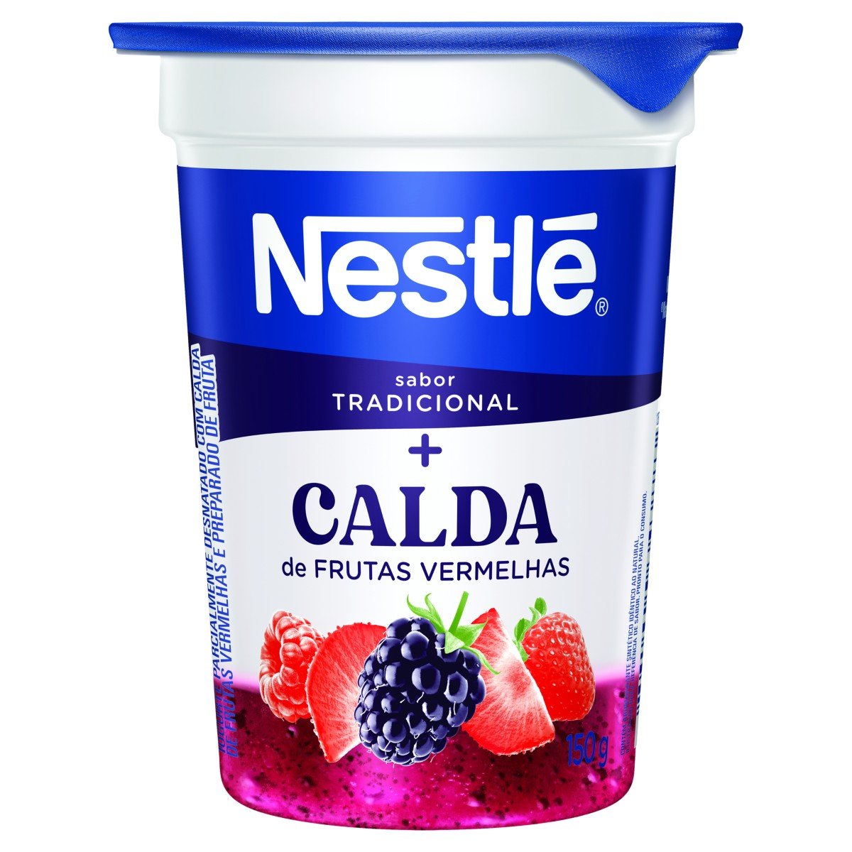 Iogurte Parcialmente Desnatado Tradicional Calda Frutas Vermelhas Nestlé Copo 150g