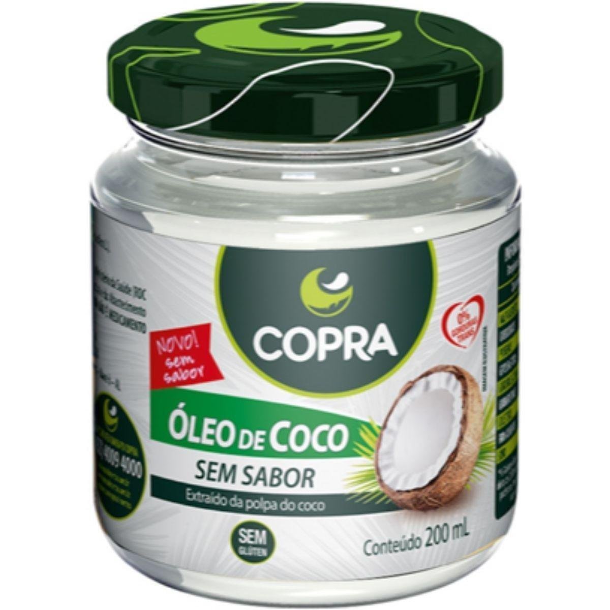 Óleo De Coco COPRA Sem Sabor Vidro 200ml
