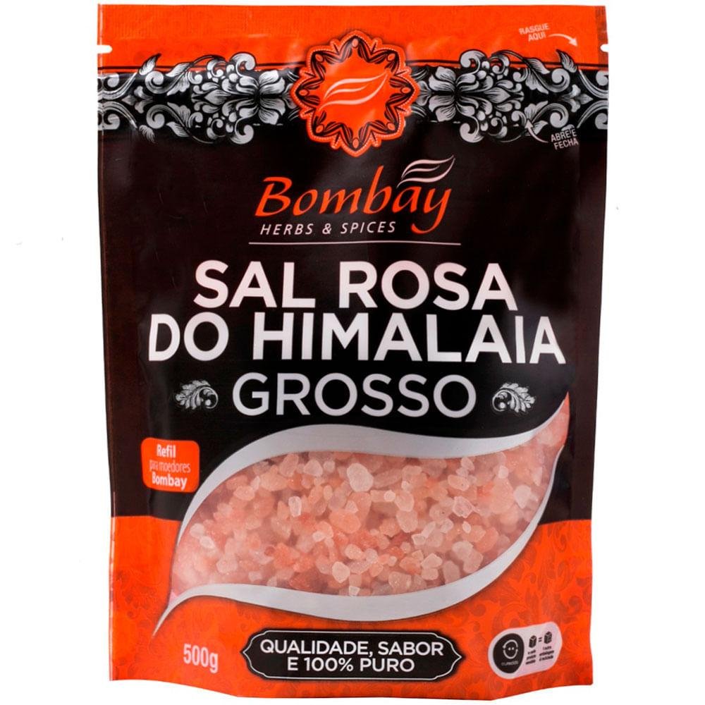 Sal Rosa do Himalaia Grosso Bombay Herbs & Spices Pouch 500g Refil