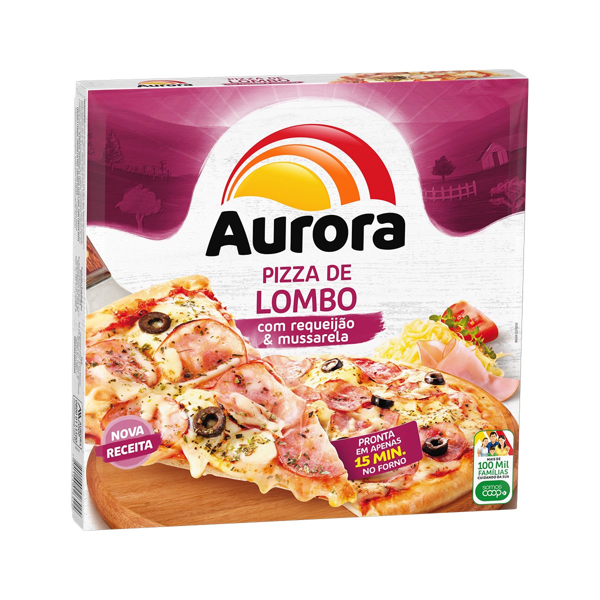 Pizza de Lombo com Requeijão Aurora 460g