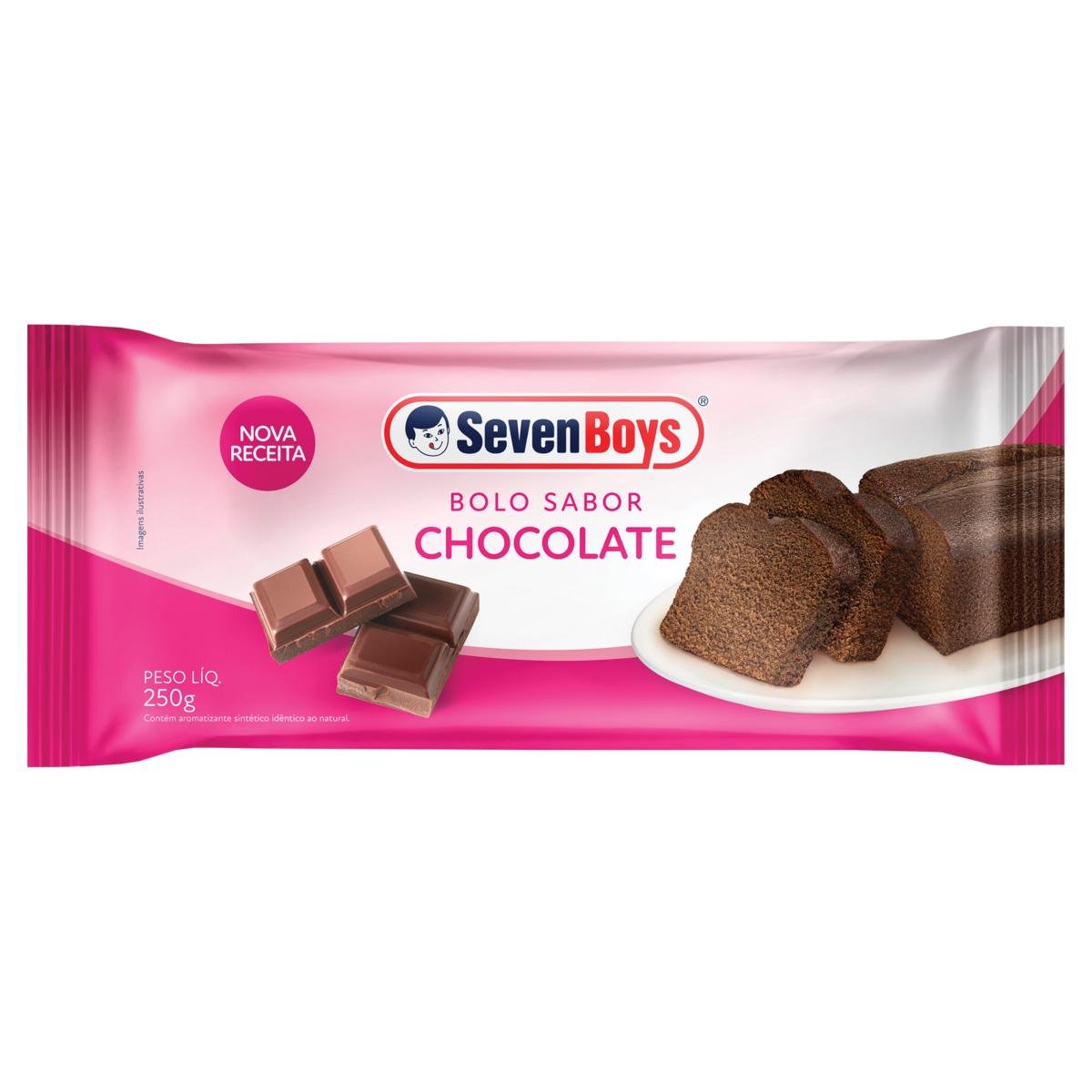 Bolo Chocolate Seven Boys Pacote 250g