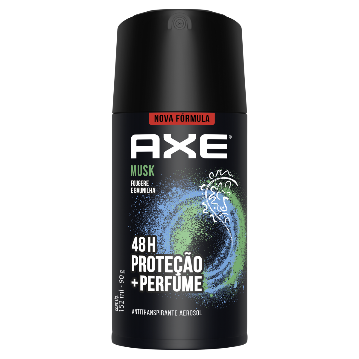Antitranspirante Aerossol Musk Axe 152ml Spray