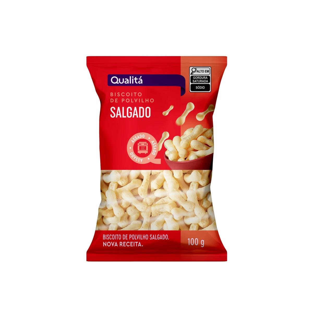 Biscoito de Polvilho Salgado Qualitá Pacote 100g