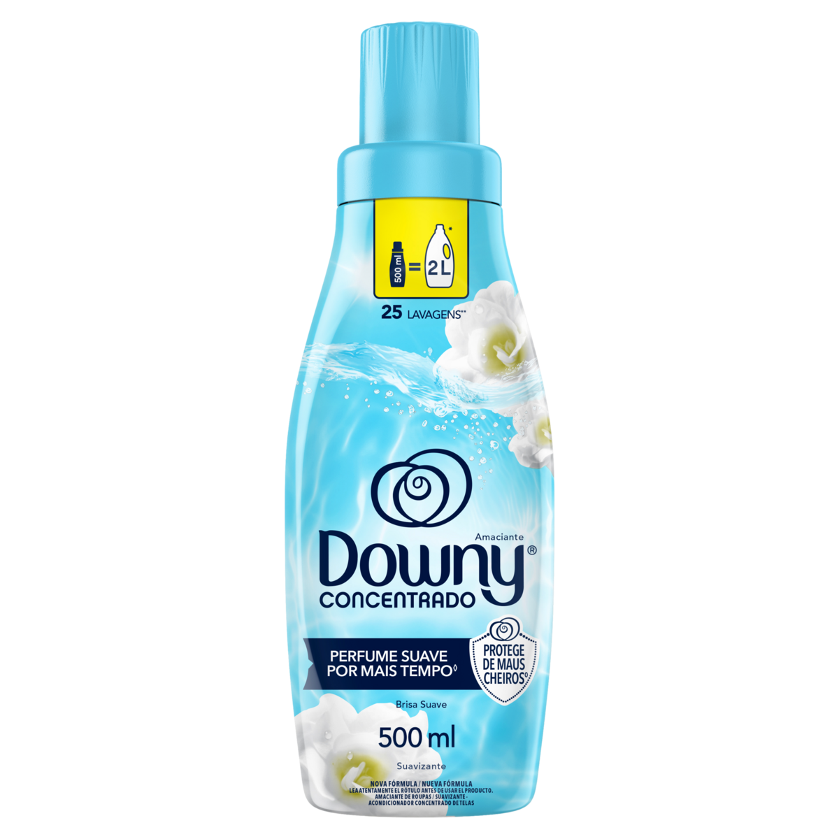Amaciante de Roupa Concentrado Brisa Suave Downy Frasco 500ml