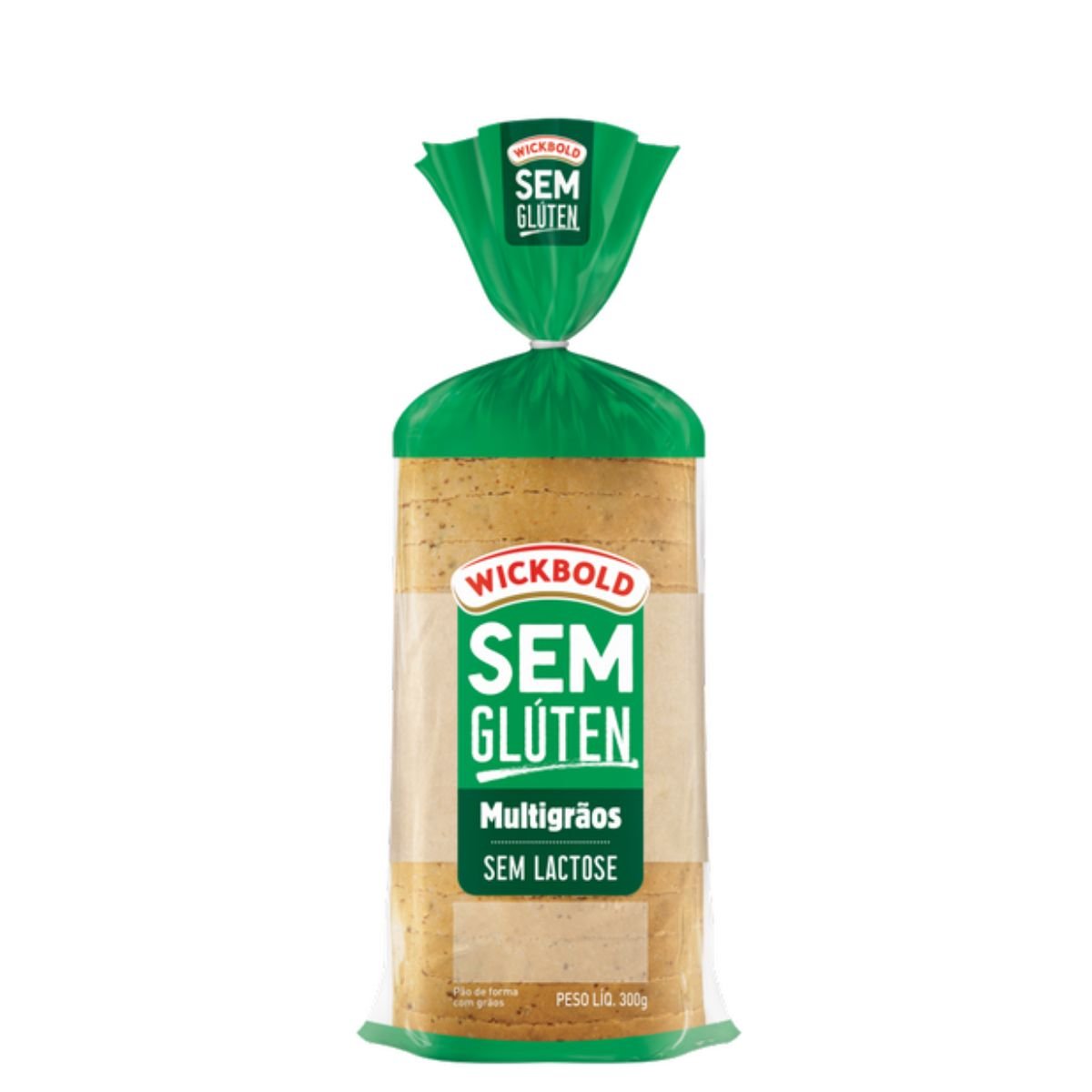 Pão de Forma Multigrãos sem Glúten Zero Lactose Wickbold Pacote 300g