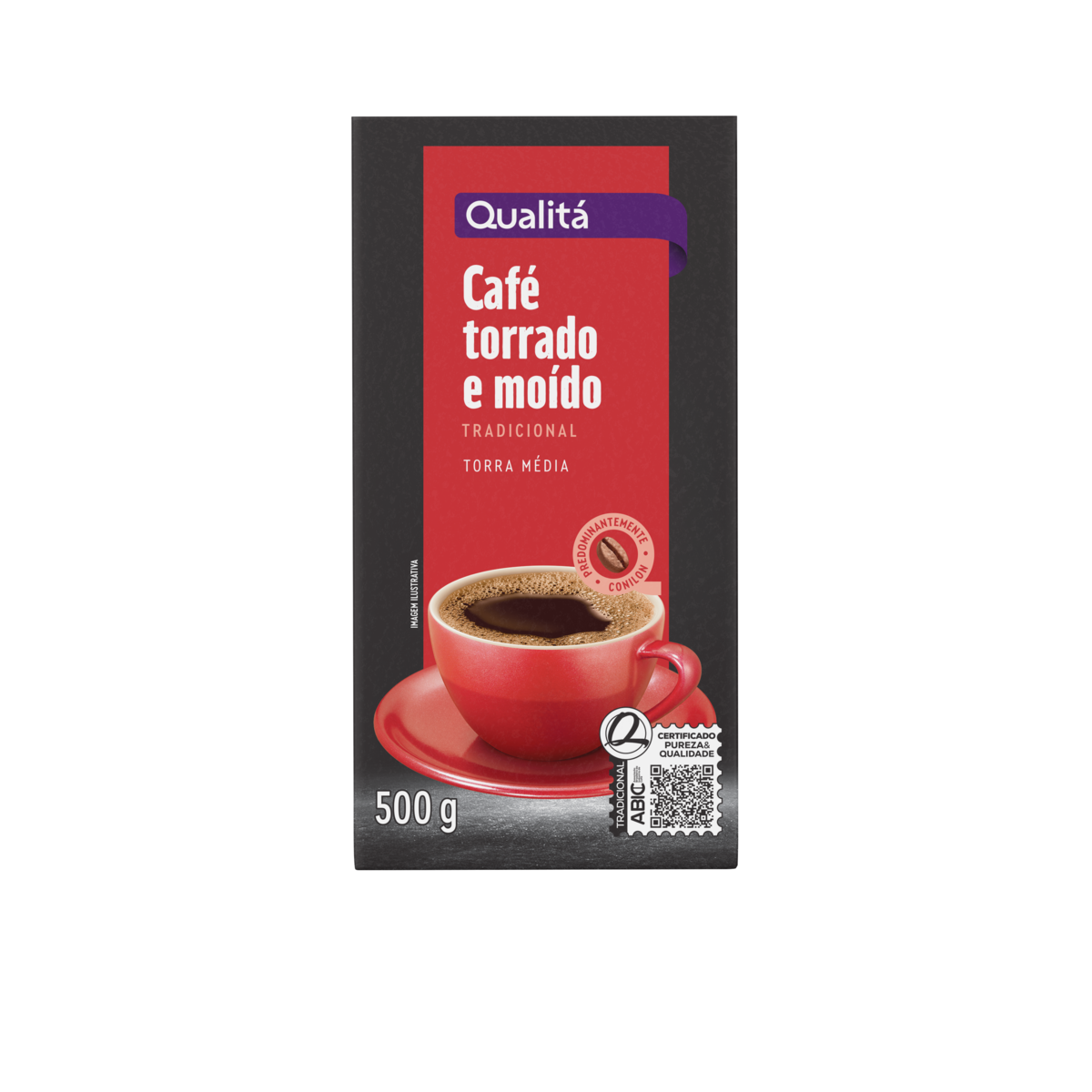 CaféTorrado e Moído a Vácuo Tradicional Qualitá Pacote 500g