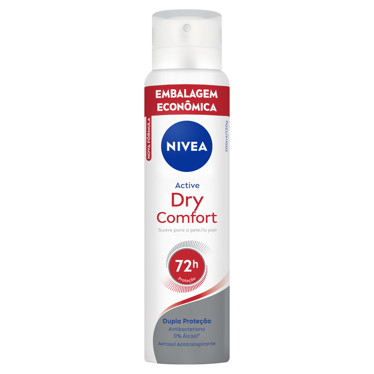 Desodorante Aerossol Dry Comfort Nivea Active 200ml Embalagem Econômica