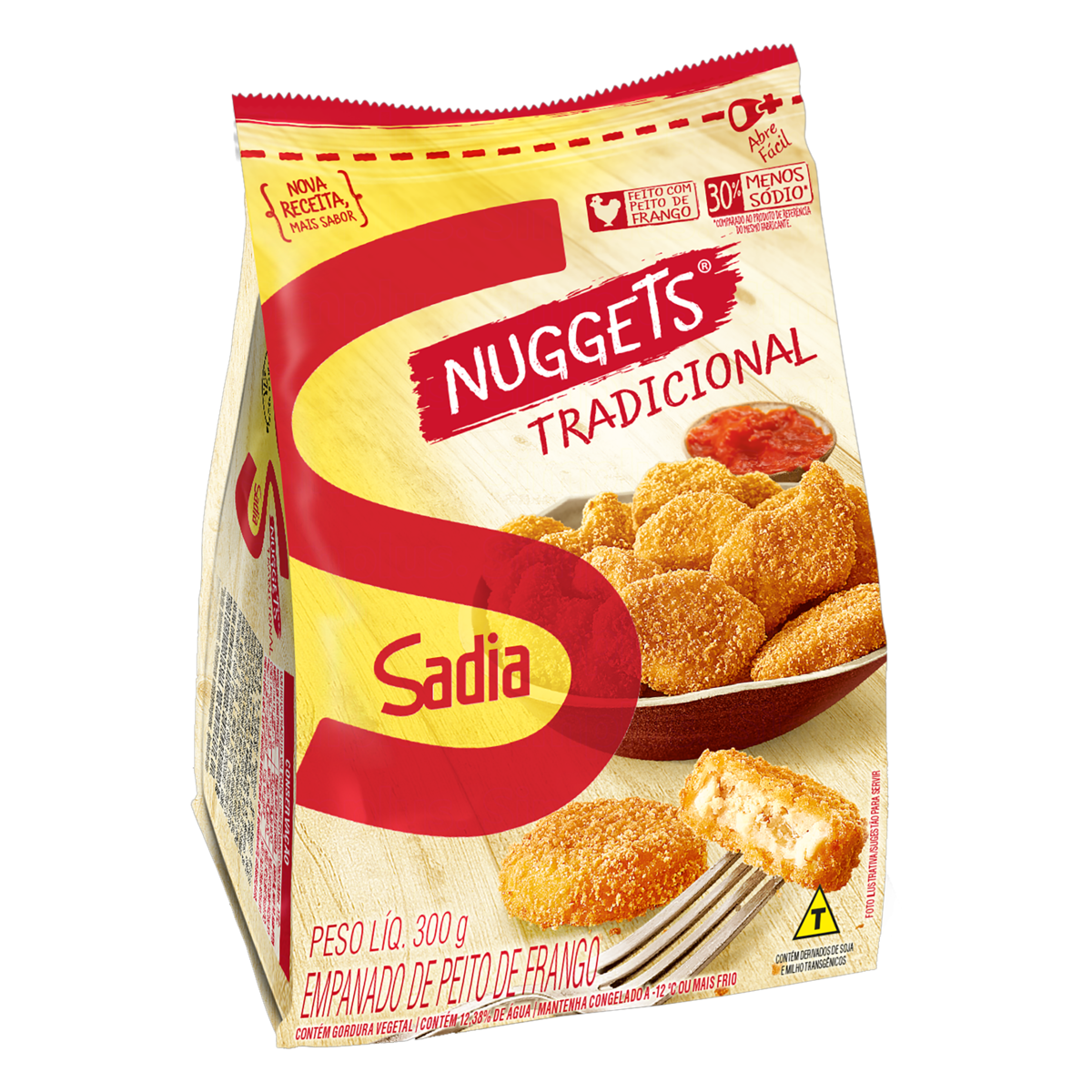 Empanado de Frango Peito Original Sadia Nuggets Pacote 300g