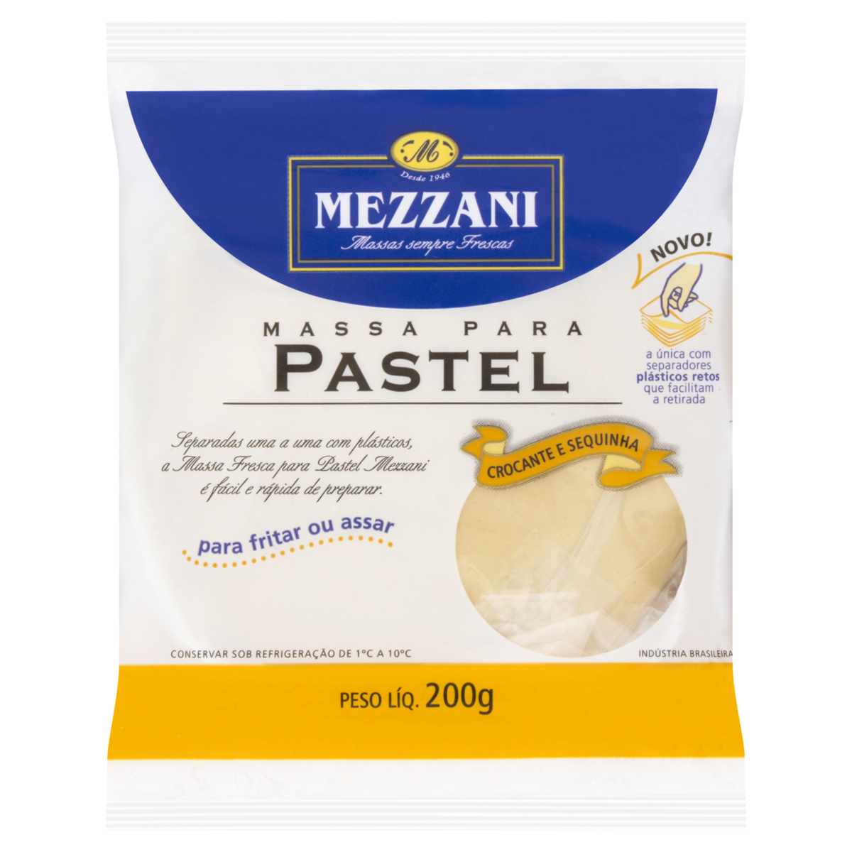 Massa para Pastel Mezzani Pacote 200g