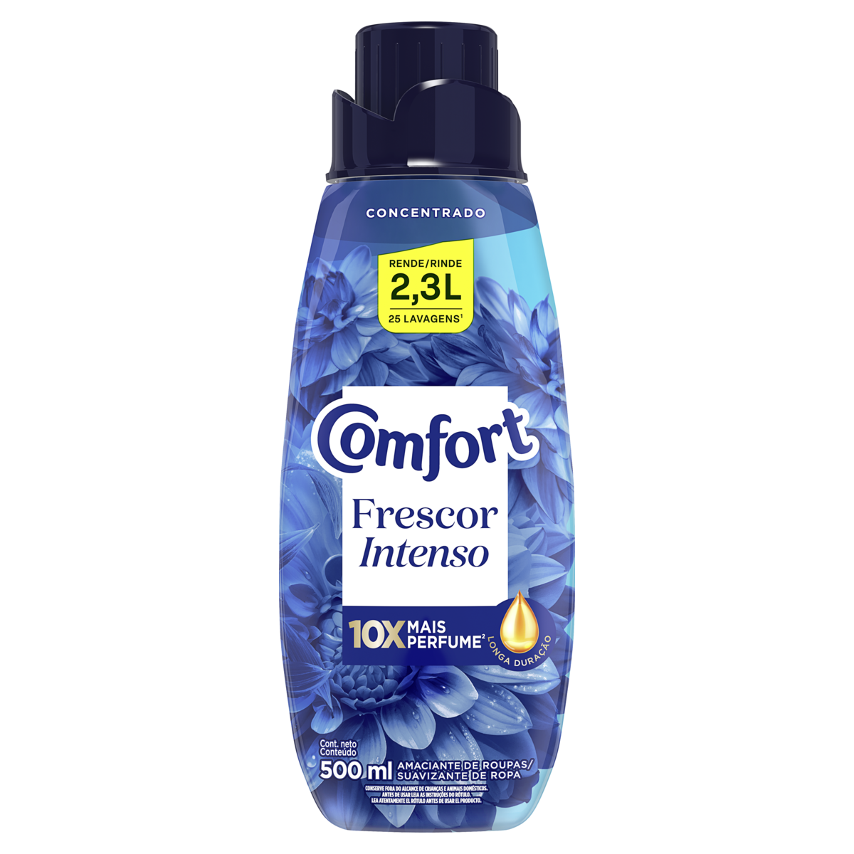 Amaciante de Roupa Concentrado Frescor Intenso Comfort Frasco 500ml