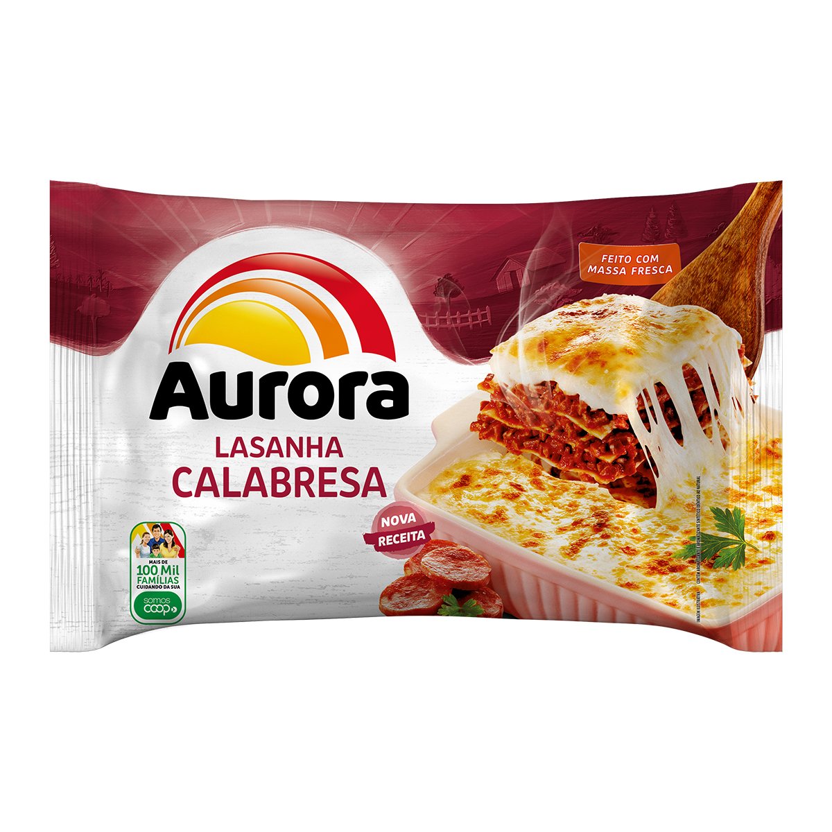 Lasanha de Calabresa Aurora 600g