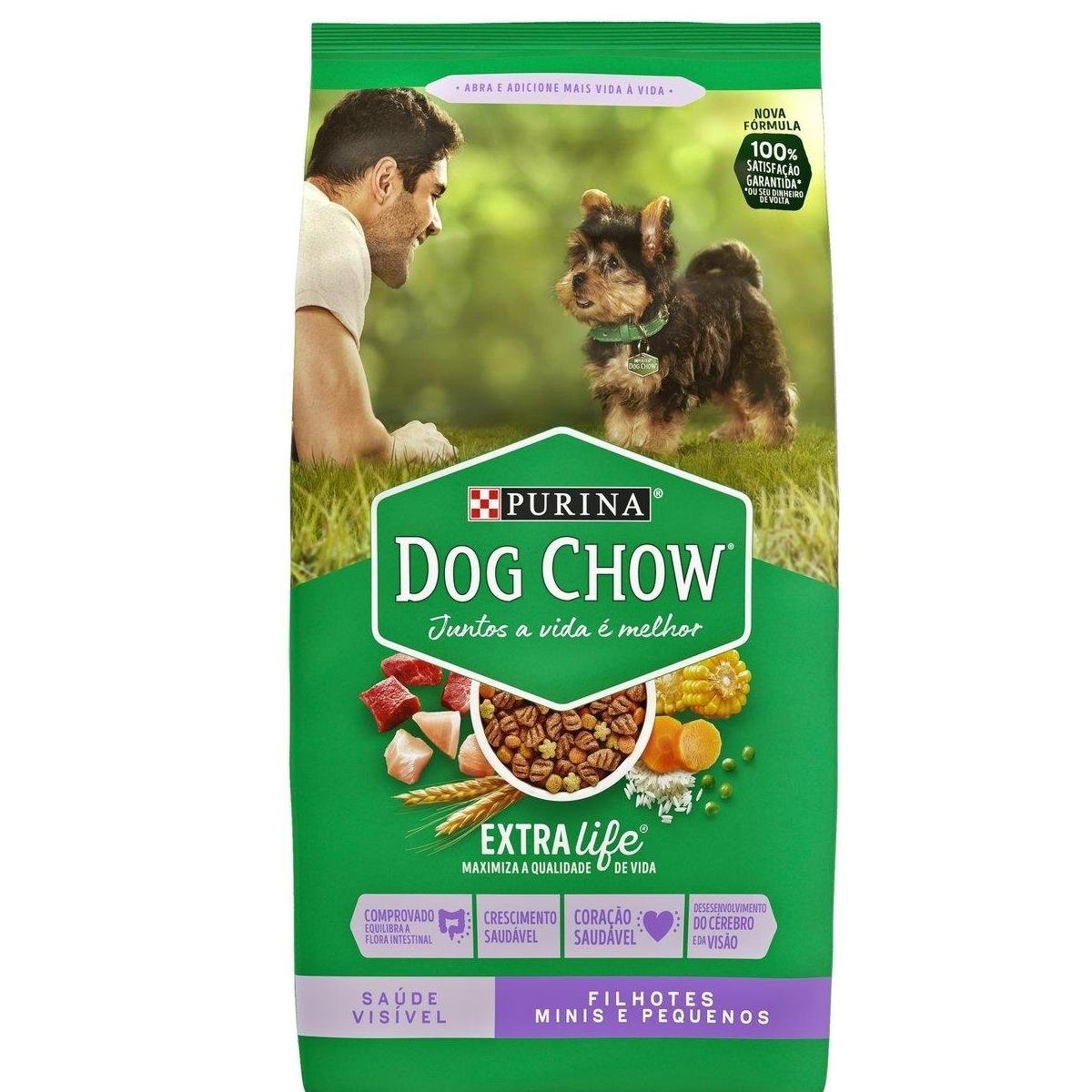 Ração DOG CHOW Cães Filhotes Minis e Pequenos Frango e Arroz 1kg