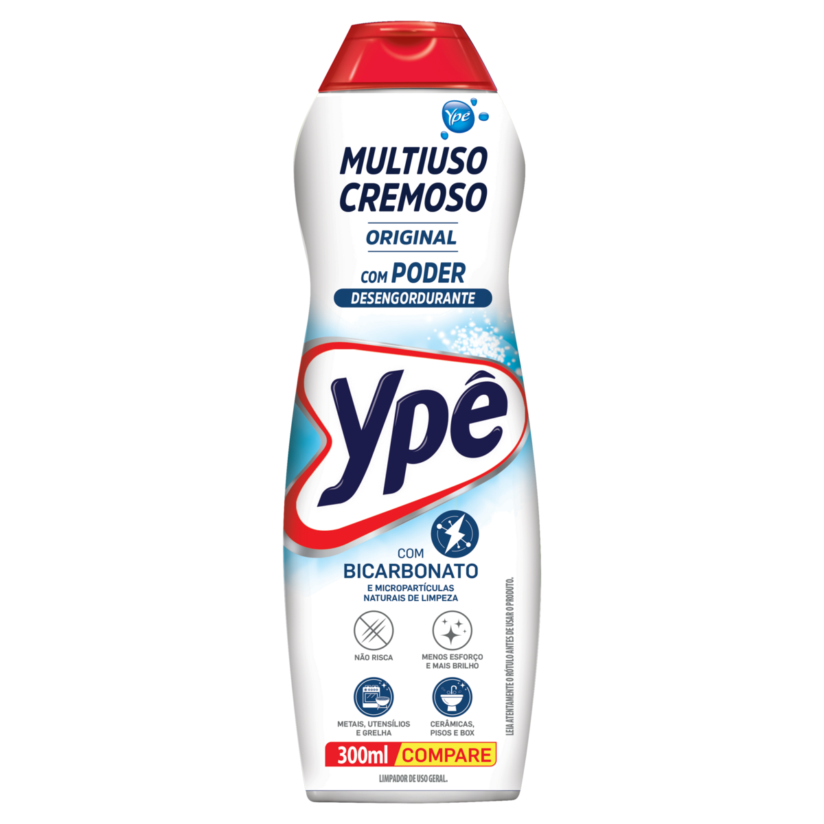 Saponáceo Cremoso Multiuso Original Ypê Premium Squeeze 300ml