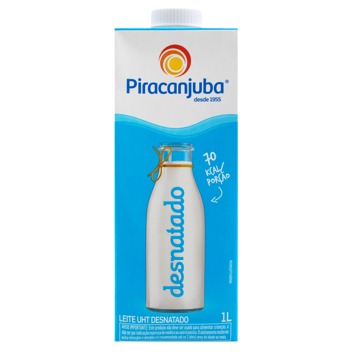 Leite Desnatado Piracanjuba 1L
