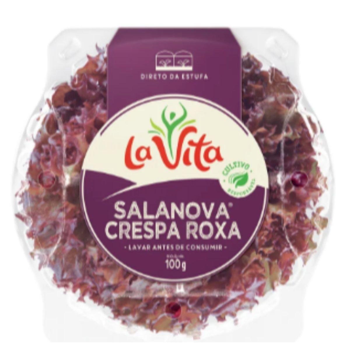 Salanova Crespa Roxa In Natura 100g