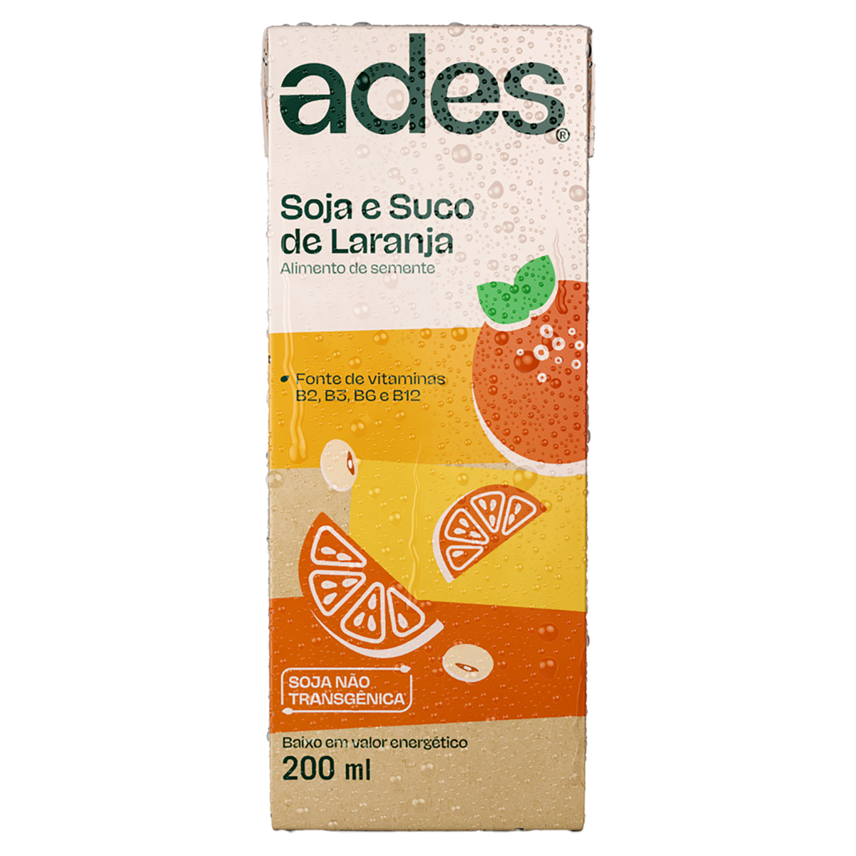 Bebida à Base de Soja Laranja Ades Caixa 200ml