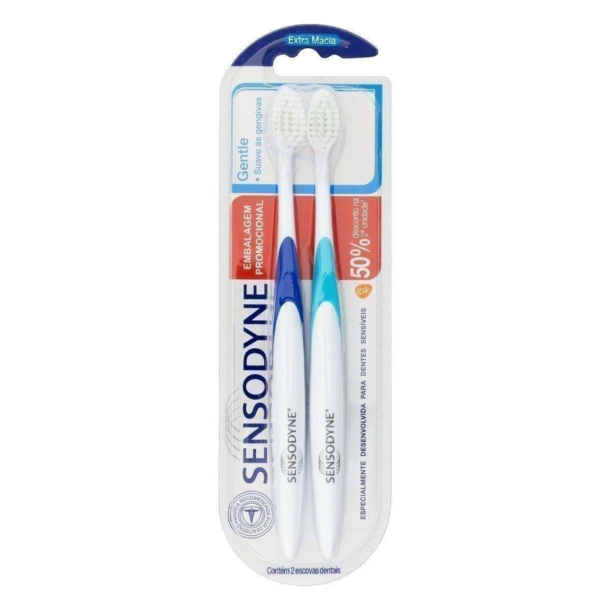 Escova Dental Extramacia Gentle Sensodyne 2 Unidades Grátis 50% de Desconto na 2ª Unidade