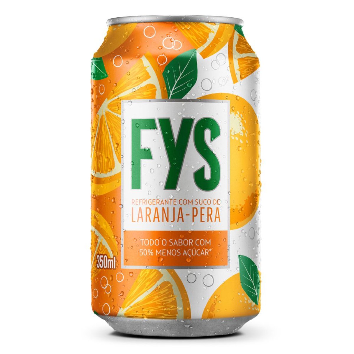 Refrigerante Laranja-Pera FYs Lata 350ml