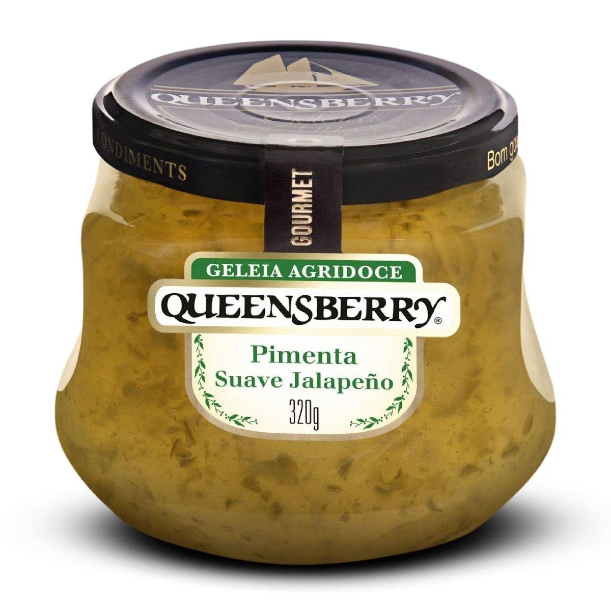 Geléia Agridoce QUEENSBERRY Sabor Pimenta Suave Jalapeño Pote 320g