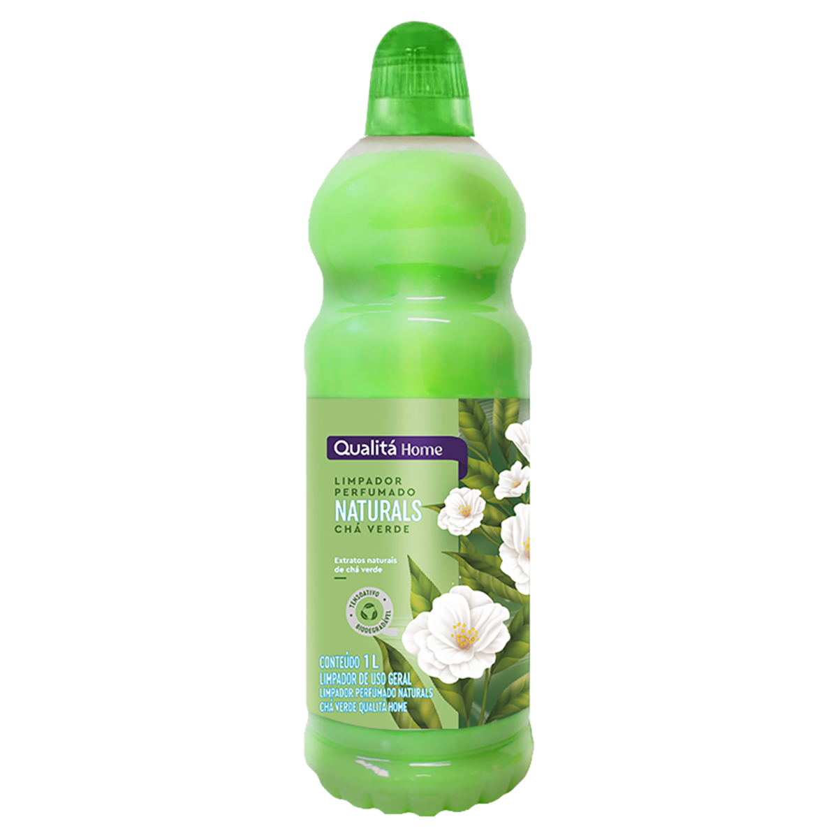 Limpador Perfumado Chá Verde Qualitá Home Naturals Frasco 1l